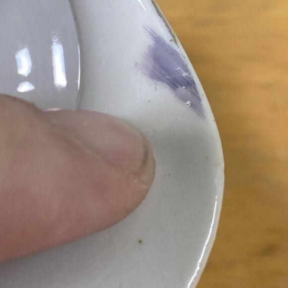 Antique Hand-Painted Rose Creamer • Romantic Shabby Chic Porcelain - Picture 6 of 12